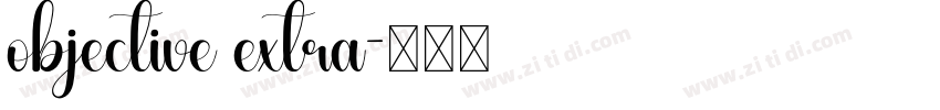 objective extra字体转换